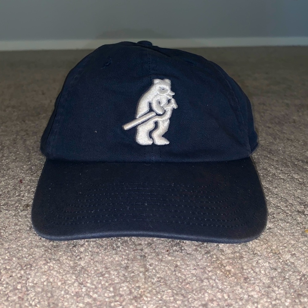 Nike Unisex Vintage Embroidered Navy Blue Chicago Cubs Dad Hat